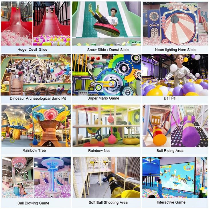 Children play indoor playground